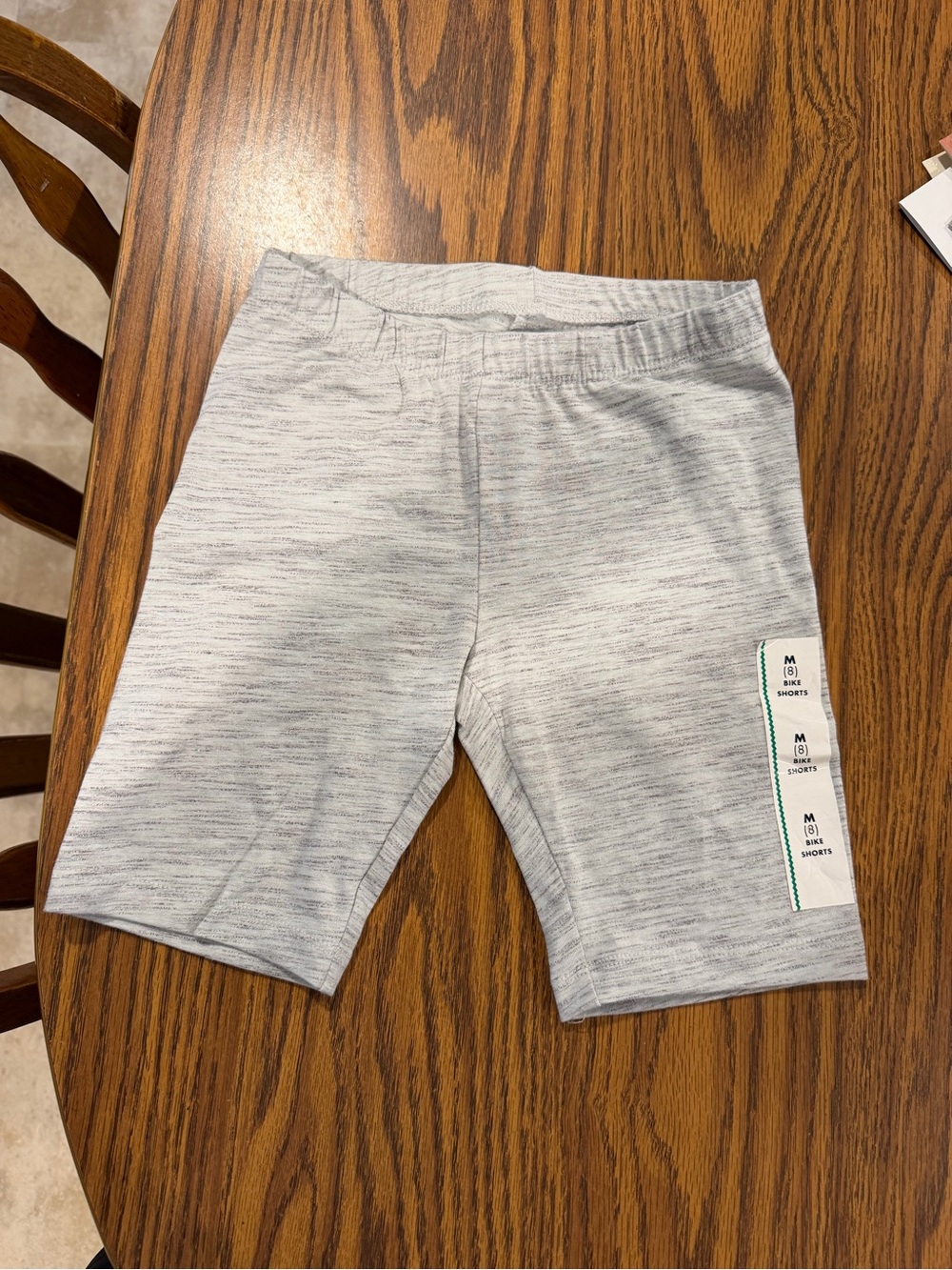 Girl’s Medium 8 Bike Shorts Heathered Light Gray Cat & Jack